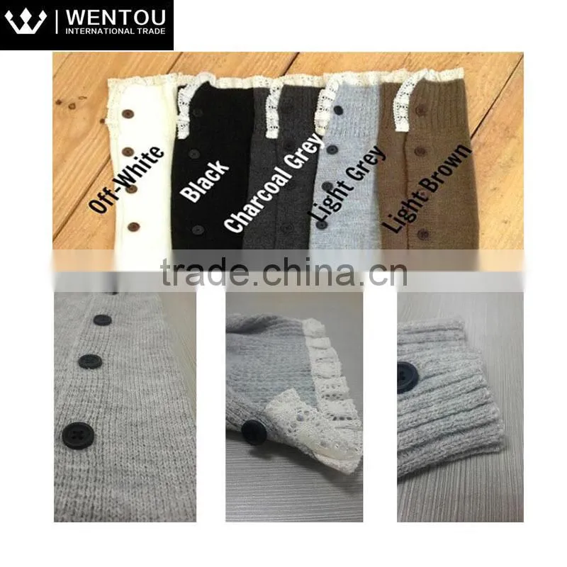 Wholesale Kintted Full Button leg warmer