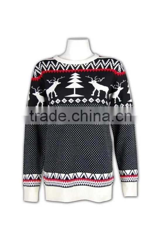 ISO9001/BSCI latest design women winter knitted partter sweater