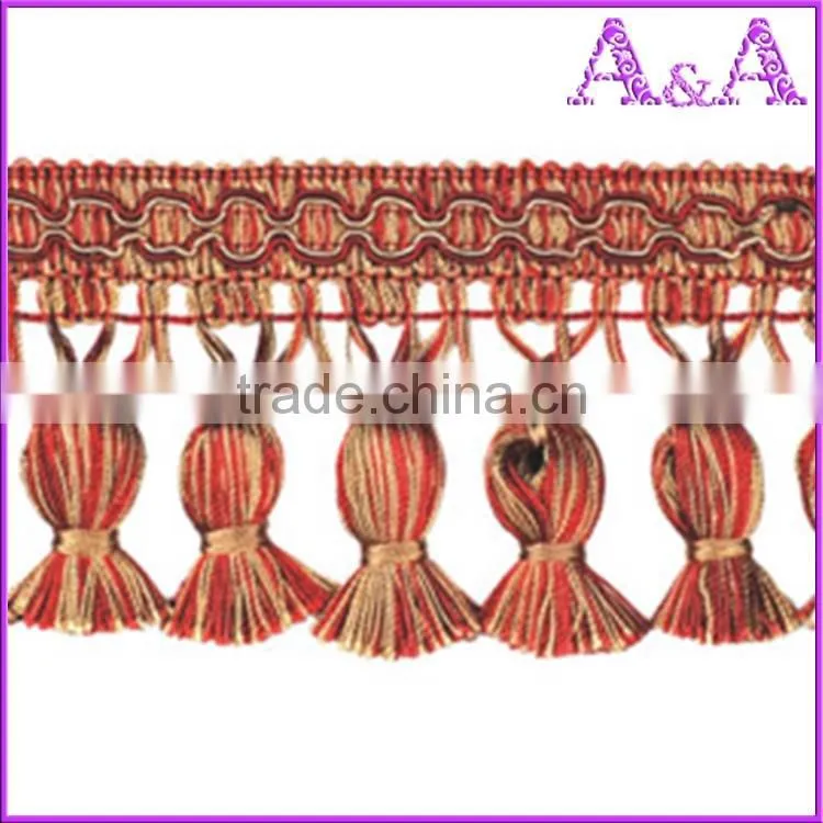 2016 Custom wholesale newest style Fashion genuine leather tassel fringe