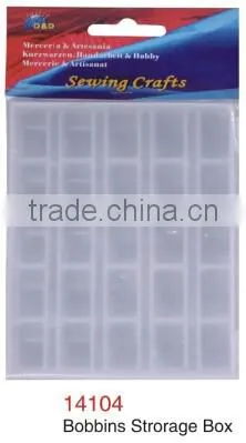 D&D Plastic Bobbin Storage Box For Home Sewing Accessories
