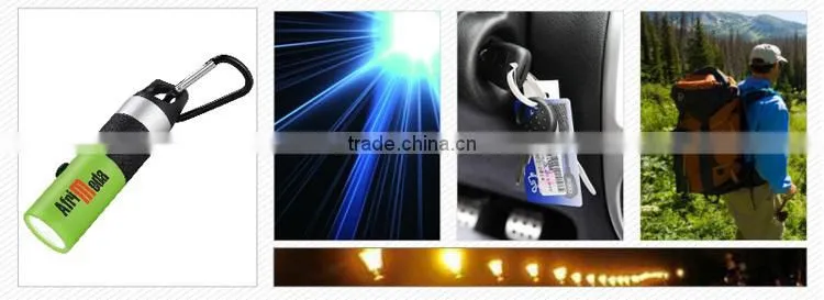 Silicone grip led waterproof flashlight