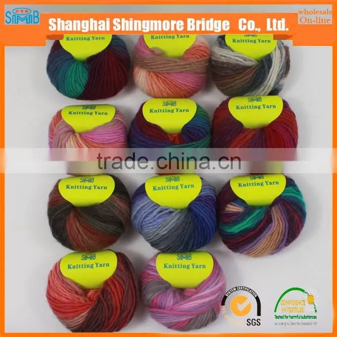 cheap wholesale oke tex quality 100 wool scarf yarn for hand knitting from china