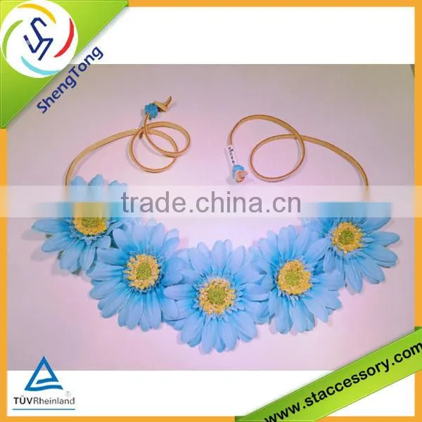 so hot wholesale fabric flower artificial flower crown