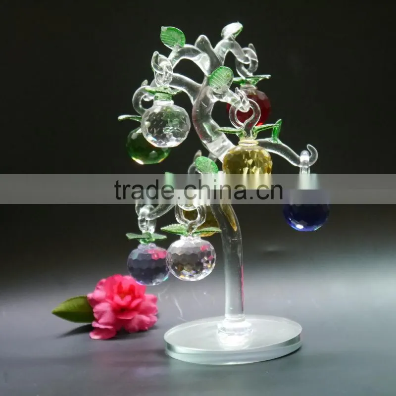 Beautiful crystal apple tree model