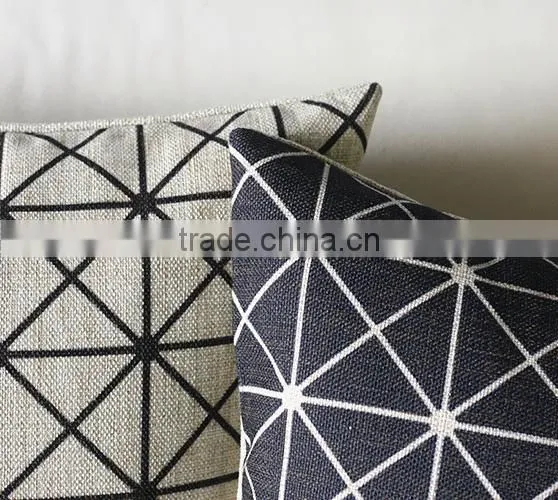 2014 new design cotton linen throw pillow