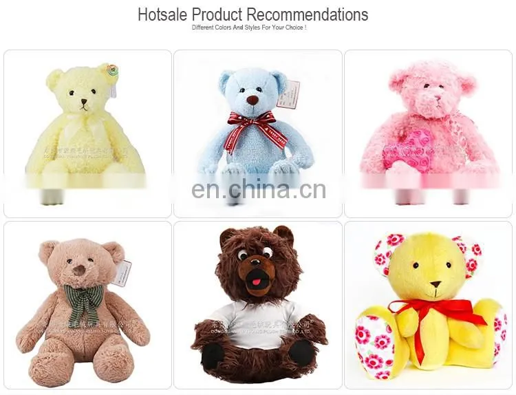 Wholesale Custom 10cm 50 cm 60cm Colorful Pink Ted Bear Funny 3 inch 7 inch 12 inch 5 ft 6 foot Blue Color Magic Teddy Bear Toy
