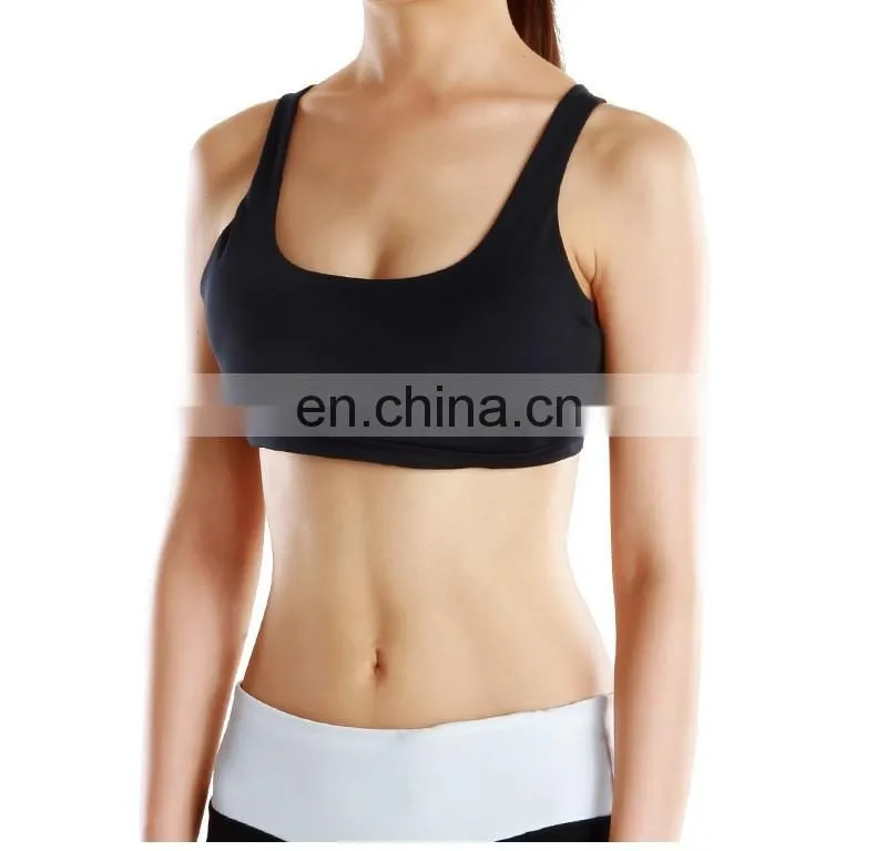 Wholesale Ladies Running Yoga Sport Bras Active Strappy Cross Back Sports Bra#S150040B