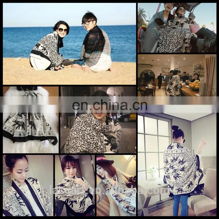 High quality fashion custom-made elephant printed cappa(PP094GL)
