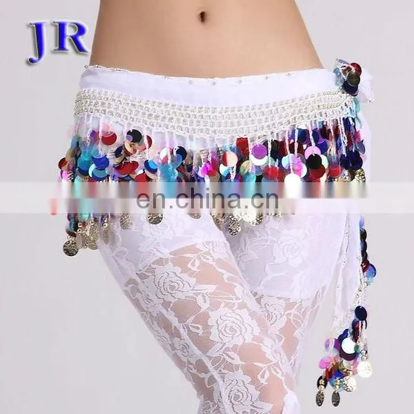 Cheap sequins belly dance hip scarf for women Y-2009#