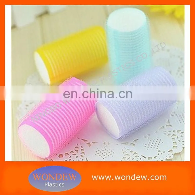 Hook and loop fastener hair rollers with aluminium layer/plastic hair rollers/hair roller wholesale