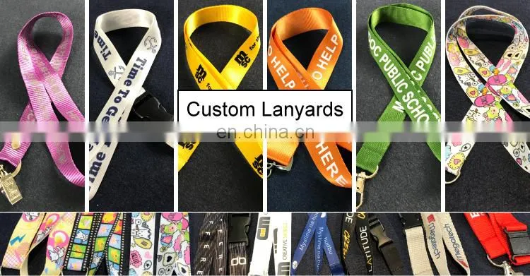 make one custom silk sreen satin lanyards