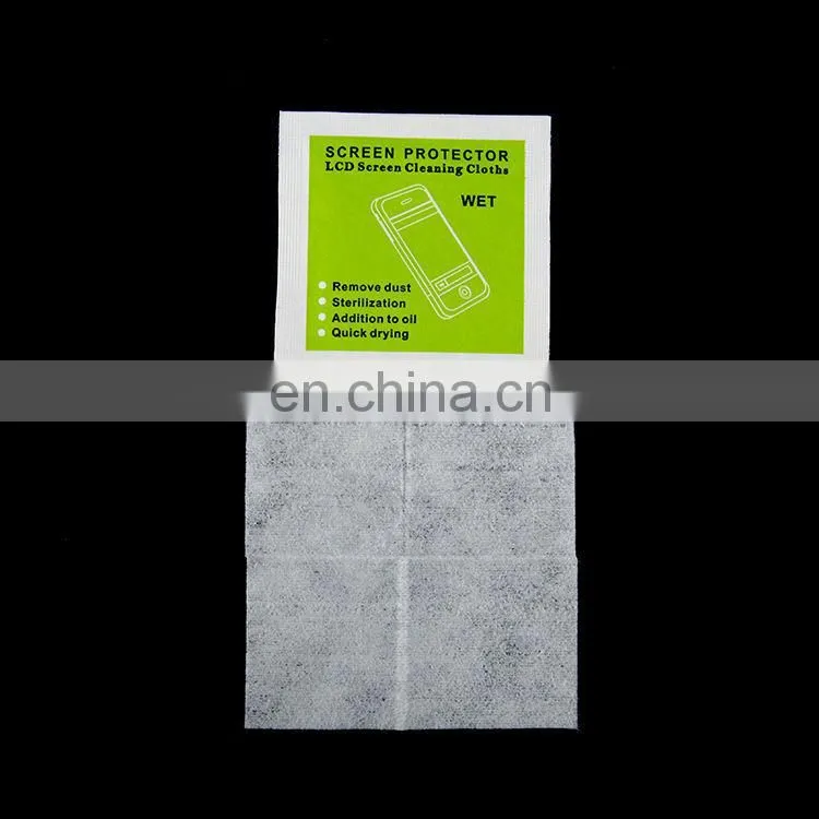 hi-quality promotion logos tailor made glass cleaning wipe