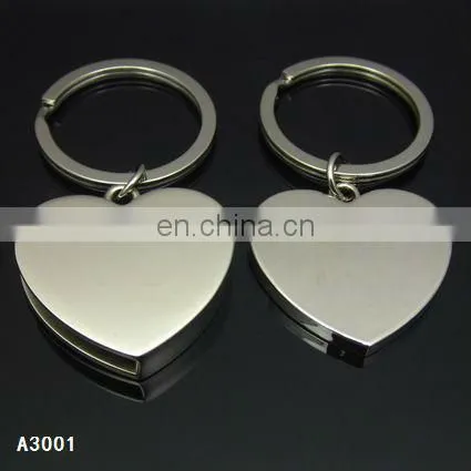 Red Heart Chinese Five-star National Flag Metal Key Chain for Couples