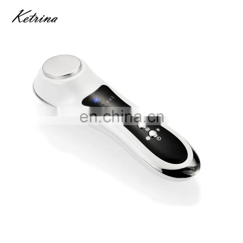 2018 Ketrina New Arrival Skincare Tools Ice & Warm Vibrator Wrinkle Removal Facial Massage Machine