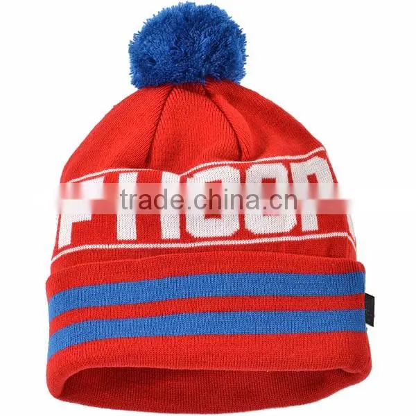 2016 Fashion Custom Bulk Beanie With Pom