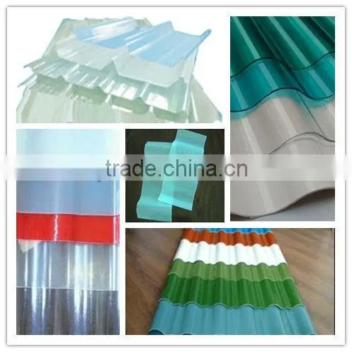 Light weight translucent corrugated FRP roofing sheet