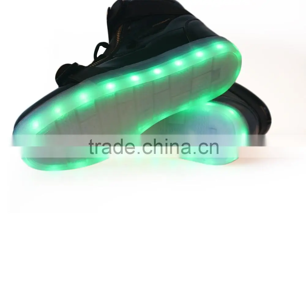 2016 LED shoes factory made high quality adults LED light up shoes