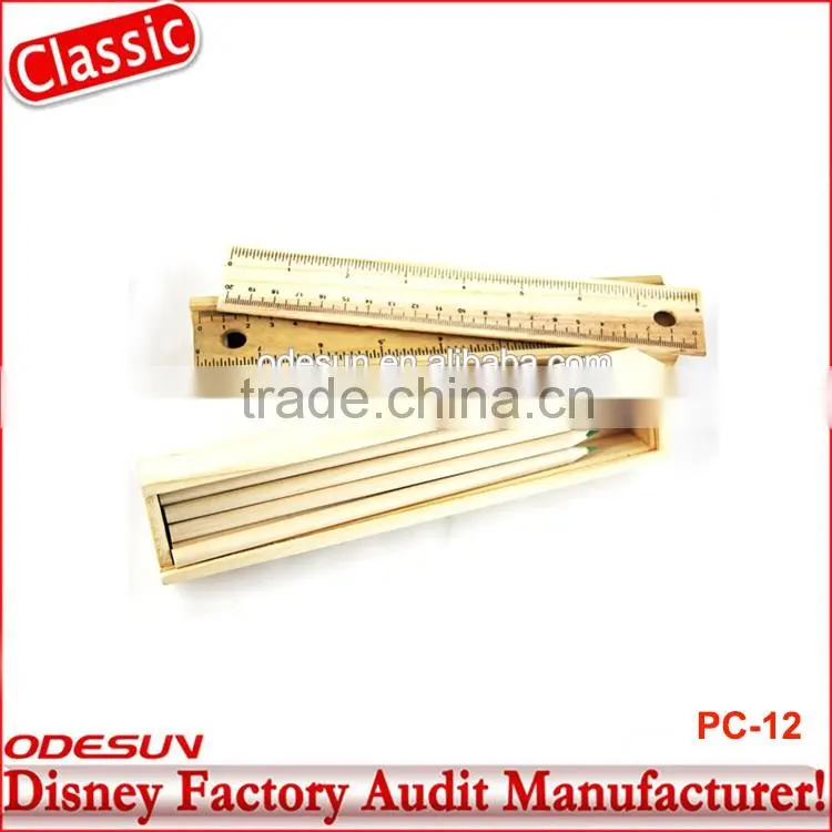 Disney Universal NBCU FAMA BSCI GSV Carrefour Factory Audit Manufacturer Wholesale Eco-friendly Wooden Pencil Box