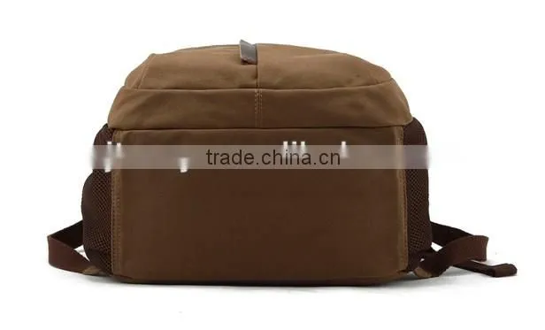 brown canvas backpacks for college student,vintage fashion backpack bags