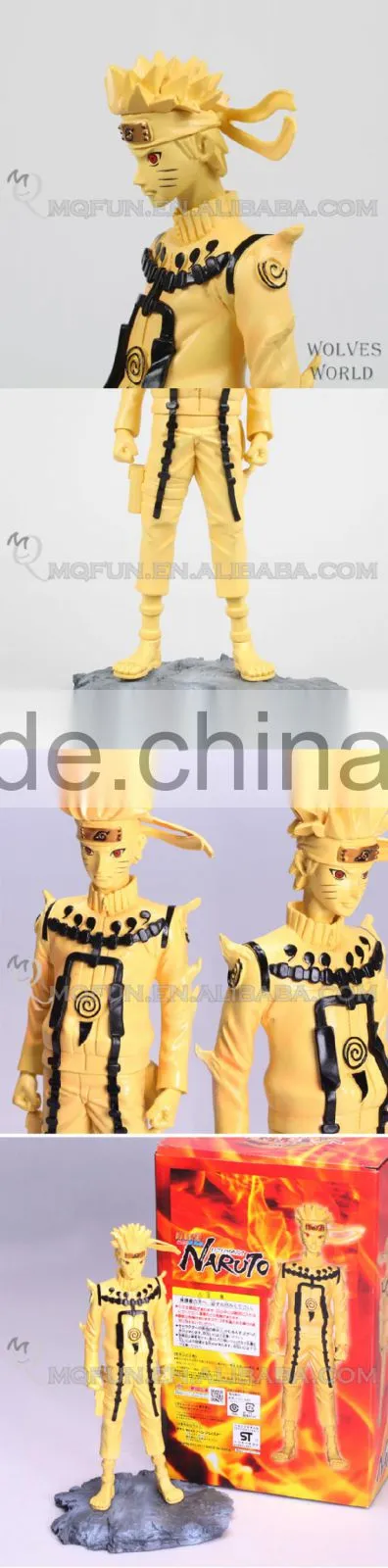 MINI QUTE 25 cm naruto nine-tailed fox model Japanese anime action figures dolls brinquedos boys NO.MQ 098