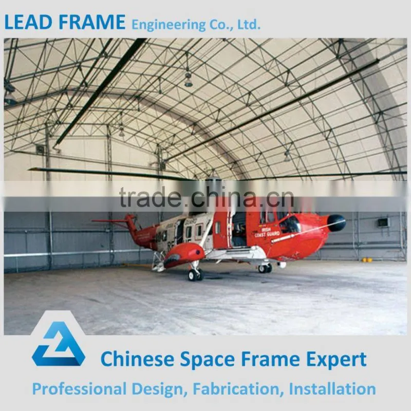Beautiful steel structure roof for aircraft hangar