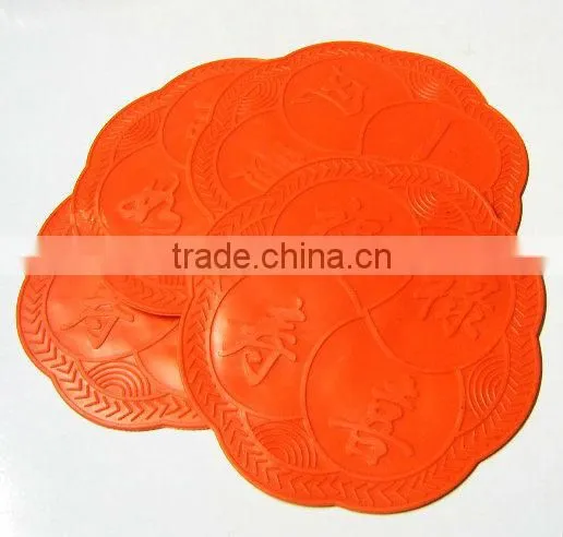 PVC table mat, plastic table mat and pads, PVC emboss placemats