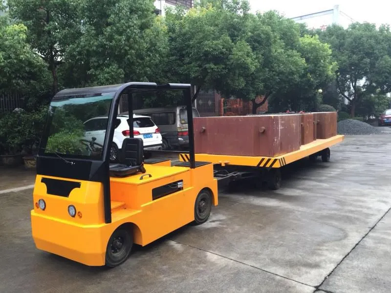 ​Electric Tow Tractor and Flatbed Cart for CEE Logistics – CE-Compliant, Low-Temperature Optimized