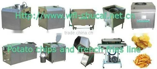 Frozen French Fries Potatoes Machine/Fresh Potato Chips Making Line