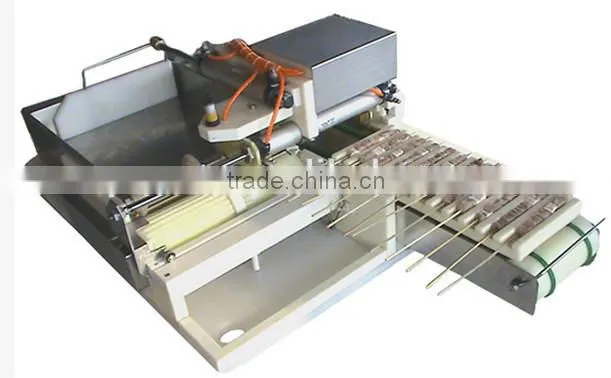 Newest technology electricity meat string making machine /meat wear string machine / meat skewer string machine