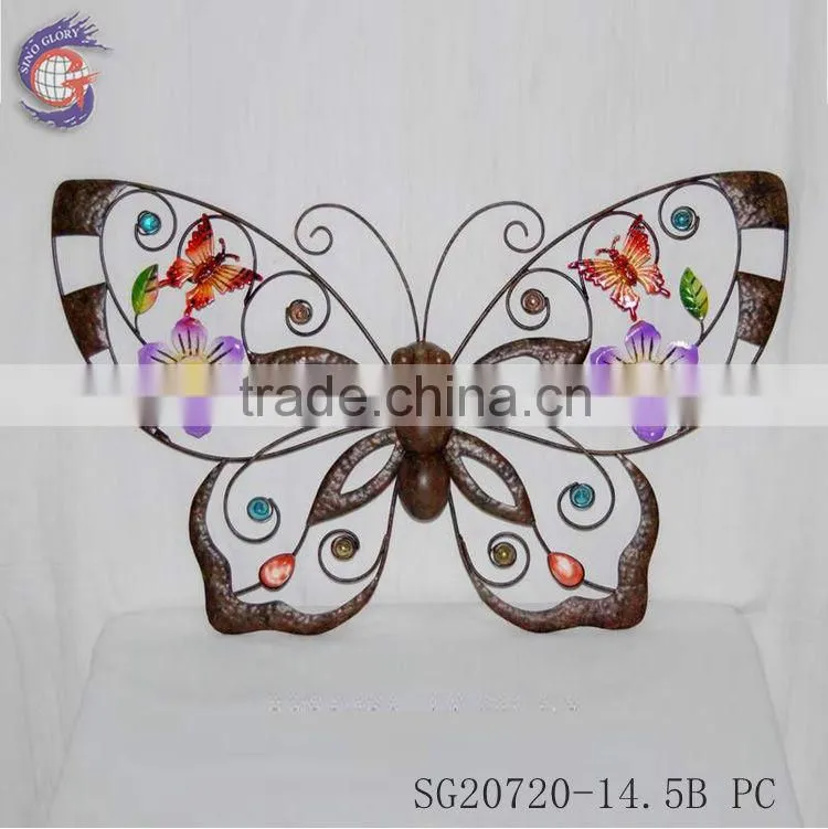 metal butterfly wall hanging home decoration