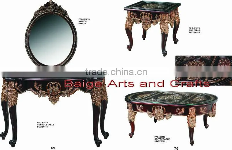 Latest Long Fancy Console Table with Mirror s-1670