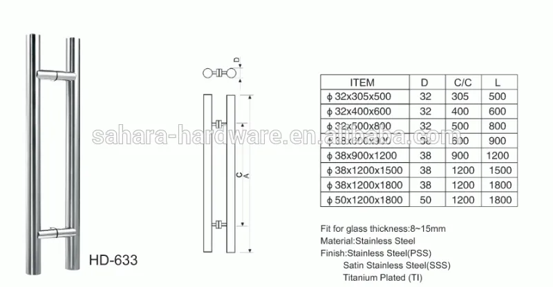 Hotselling Good price door handles for glass door, handle, door handle stainless steel made in China