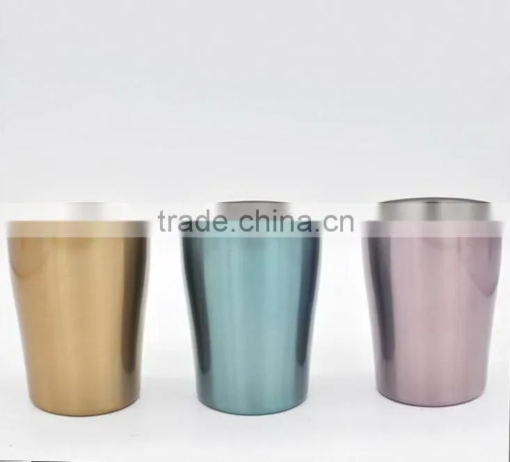 Stainless steel 18/8 vacuum mug double wall beer mug 250ML