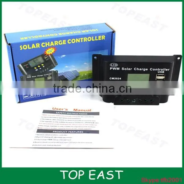 20A 12v 24v PWM Solar Charger Controller Solar Charger Controller for street light system
