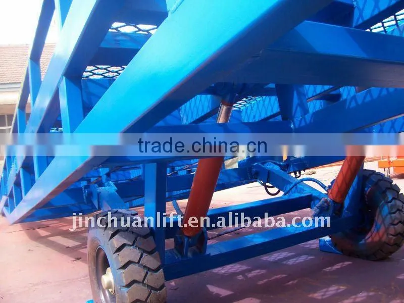 8T Mobile hydraulic yard ramp/loading dock ramp leveler