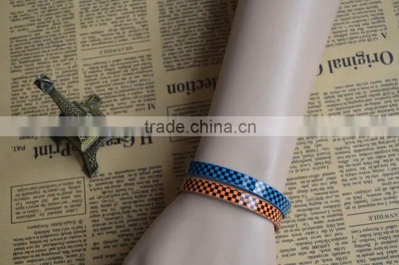 Mosaic and Dots Style PU Leather Bracelet