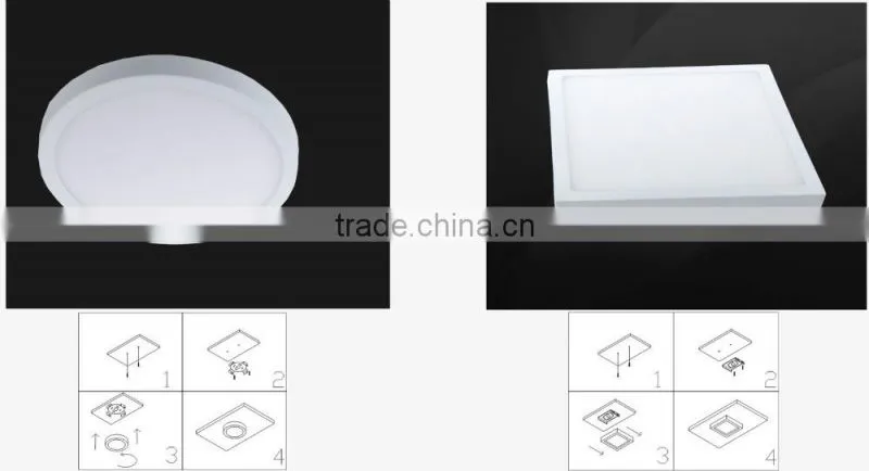 AVT Professional Manufacture Surface Mounted LED Ceiling light LED panel light 26W Round and Square Super thin