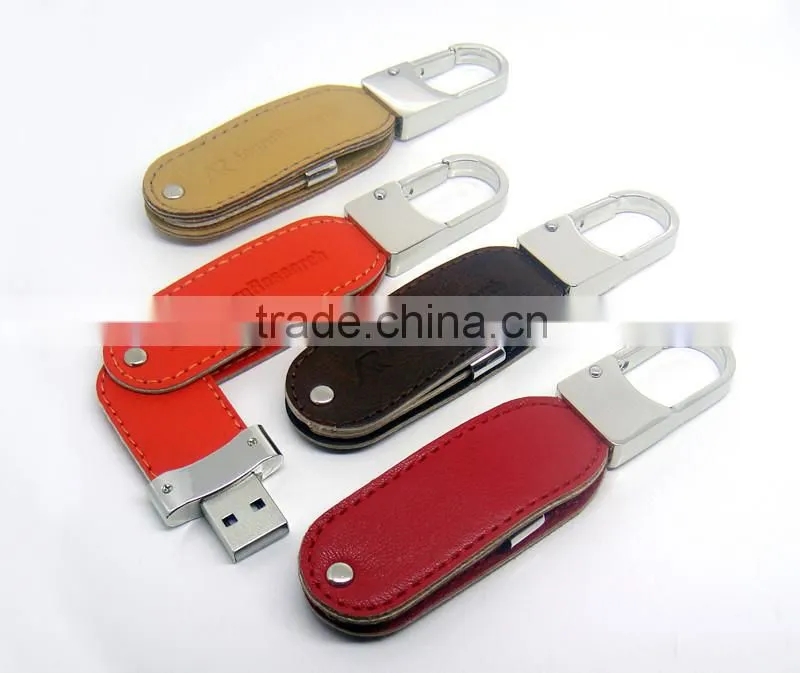 USB 2.0 Driver Luxury 16GB Black Leather USB Flash Drive