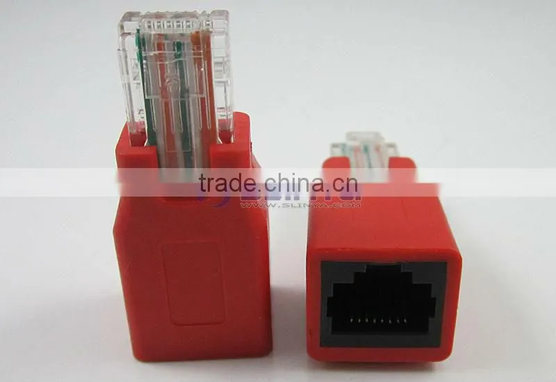 Red Color Housing Ethernet High Speed RJ45 Connector