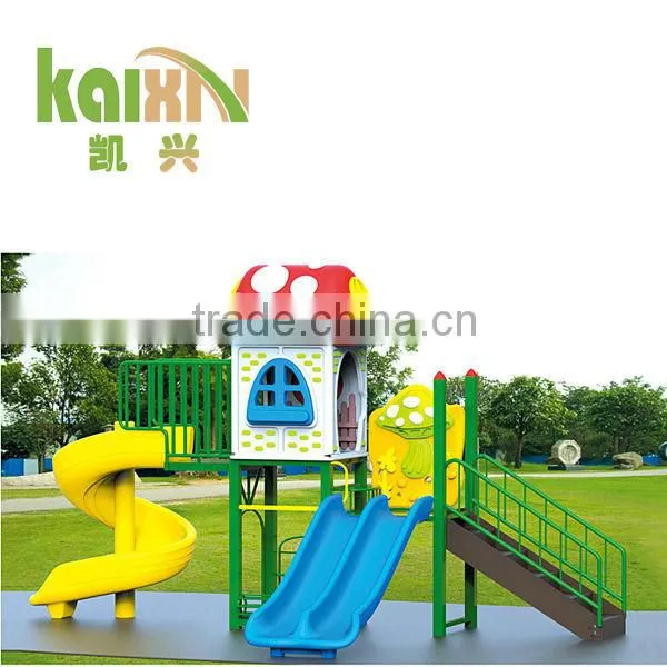 Outdoor Colorful Playground Equipment Park Plastic Slide