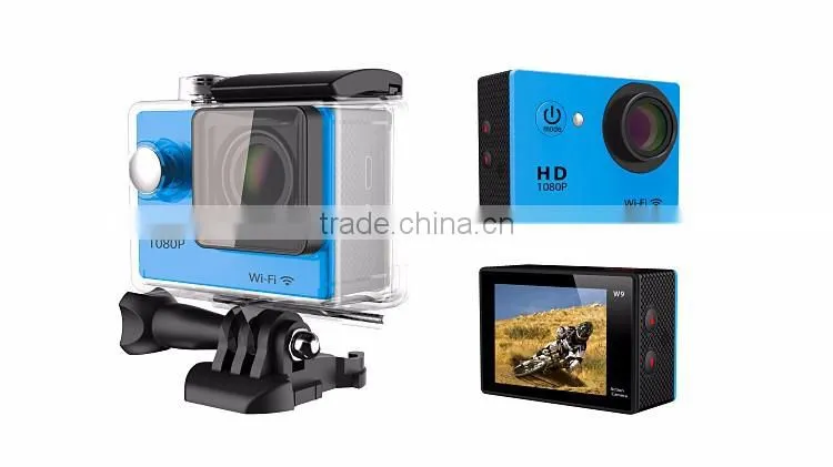 super 4K high quality waterproof action camera with 2.0'' TFT display and wifi sports camera