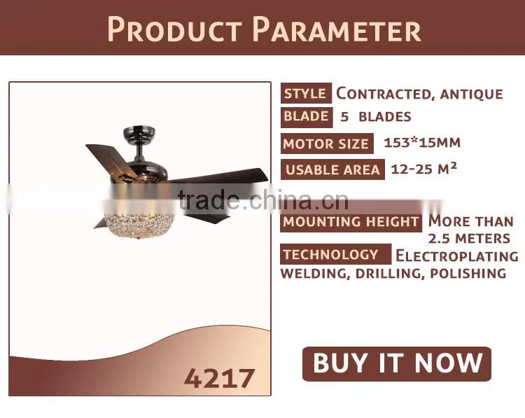 Brown Color Hand Pull Ceiling Fan