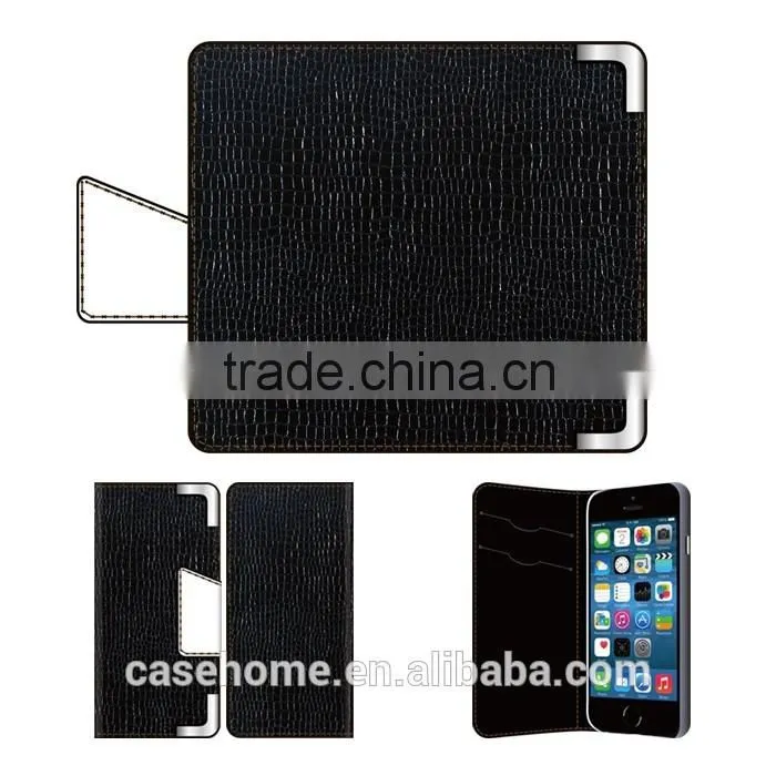 Luxury Magnetic Card slot PU Leather Flip Wallet Phones Case Cover for iphone SE