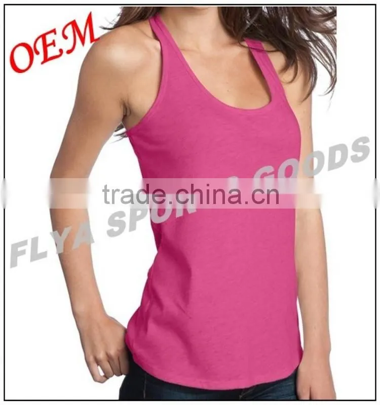 Customized eco-friendly athletic women gym singlet, women bodybuilding vest wholesale
