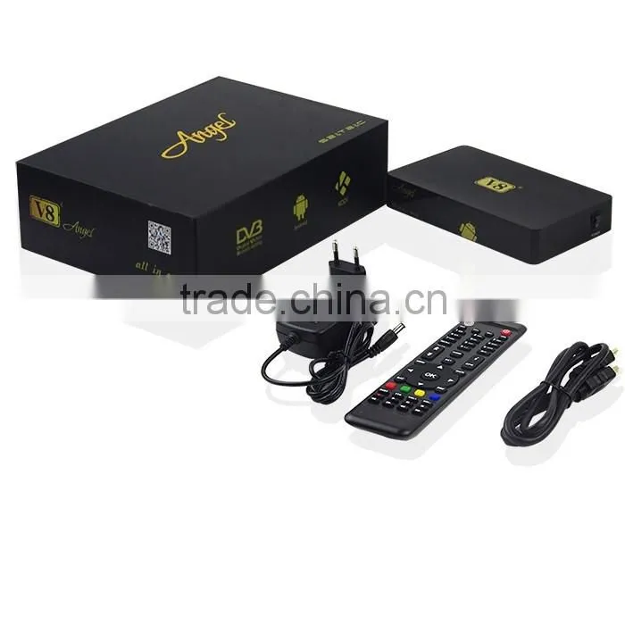 Newest Quad Core Android TV Box Combo DVB-S2 DVB-T2 DVB-C 4K Full HD Wifi Bluetooth Support