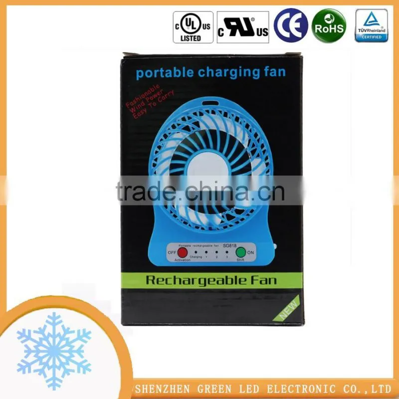Funny style Easy Carry Pocket Mini Powerful 3 hight speed fan for Family Travelling