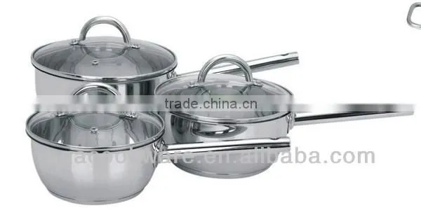 6Pcs Stainless Steel cooking saucepan
