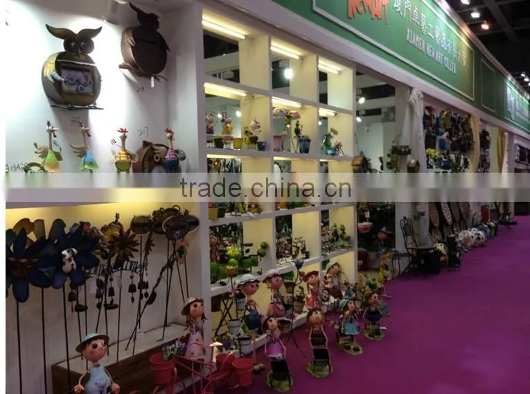 garden decoration cow type handmade dustbin