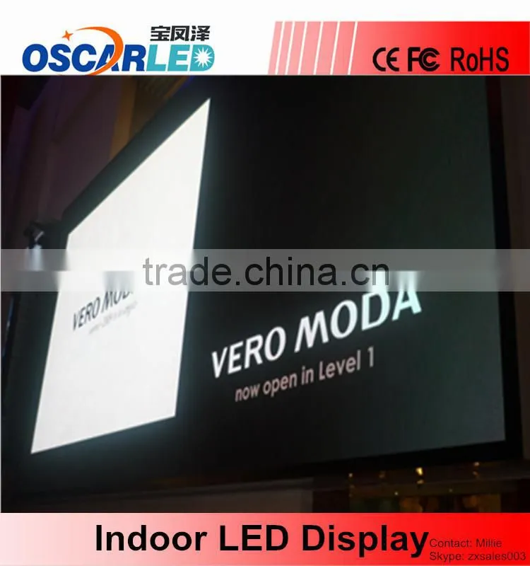Indoor SMD3528 3 In 1 P5 LED Module ,32*32 1/16 Scanning High Brightness Full Color LED Module , Pixel 5mm RGB LED Module