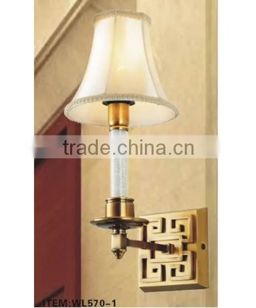 brass crystal wall lamp WL570-1